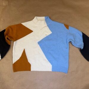 LUSH Colorblock Knit Sweater